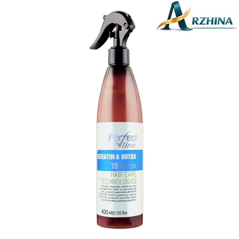 اسپری دو فاز پرفکت لاین مدل Keratin And Botox حجم 400 میل